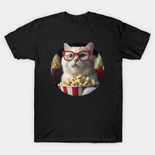 Cat Popcorn Movie T-Shirt